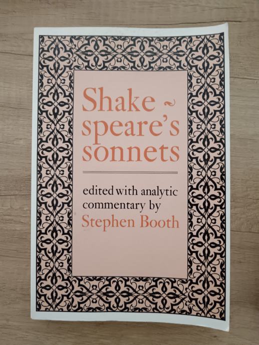 STEPHEN BOOTH, Shakespeare's sonnets