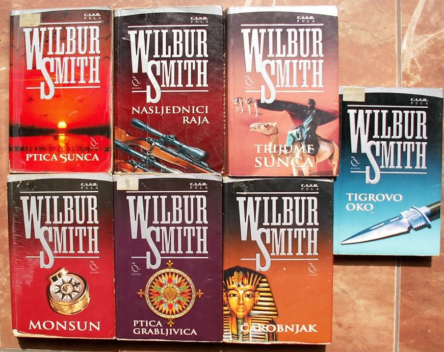 Wilbur Smith Komplet 7 Knjiga C A S H Pula