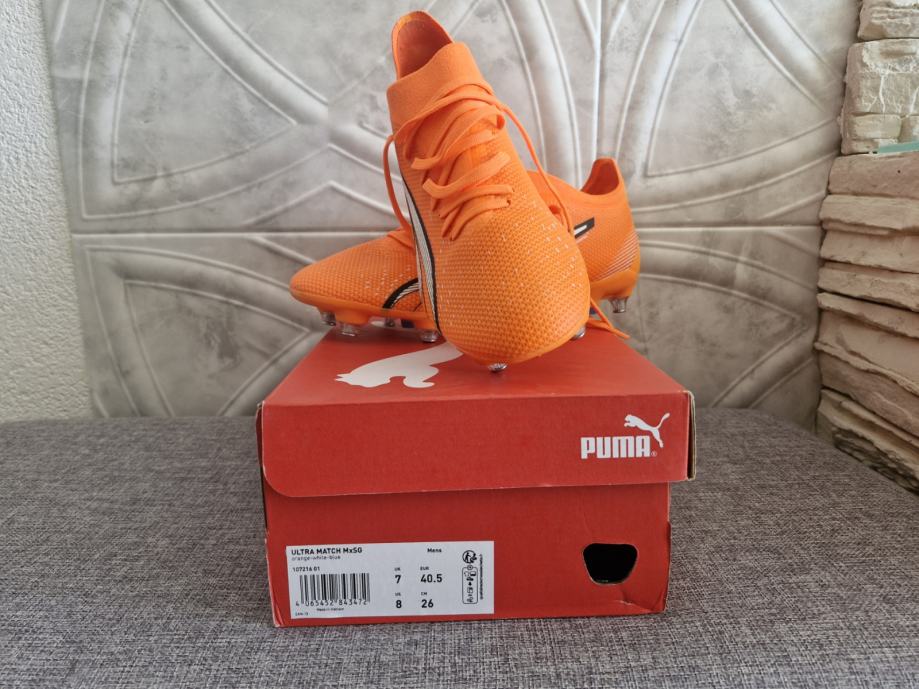 PUMA Ultra Match SG Supercharge - Ultra Orange/PUMA White/Blue Glimmer