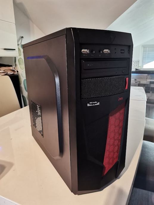 PC Kučiste MS Industrial MS RANGER II ATX, Black/Red + LG Dvd-RW