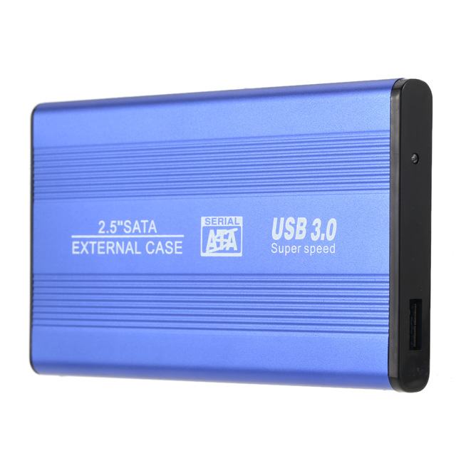 USB 3.0 HDD SSD SATA External Aluminum 2.5" Hard Drive Disk