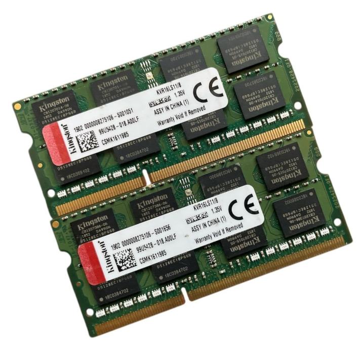 2x8GB(16GB) Kingston KVR16LS11/8  1.35V  DDR3L SODIMM