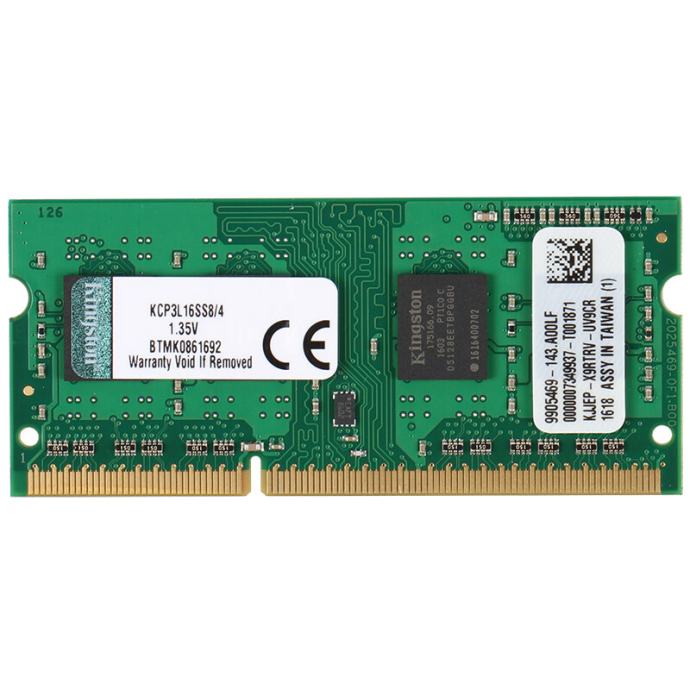 4GB Kingston KCP3L16SS8/4 1.35V 1600mhz DDR3L SODIMM