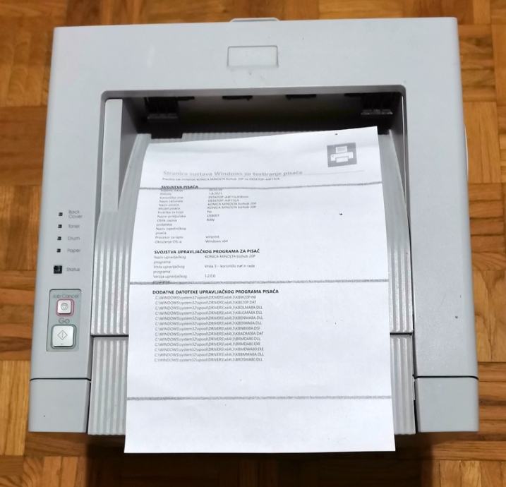 LASERSKI PRINTER,  KONICA MINOLTA BIZHUB 20P