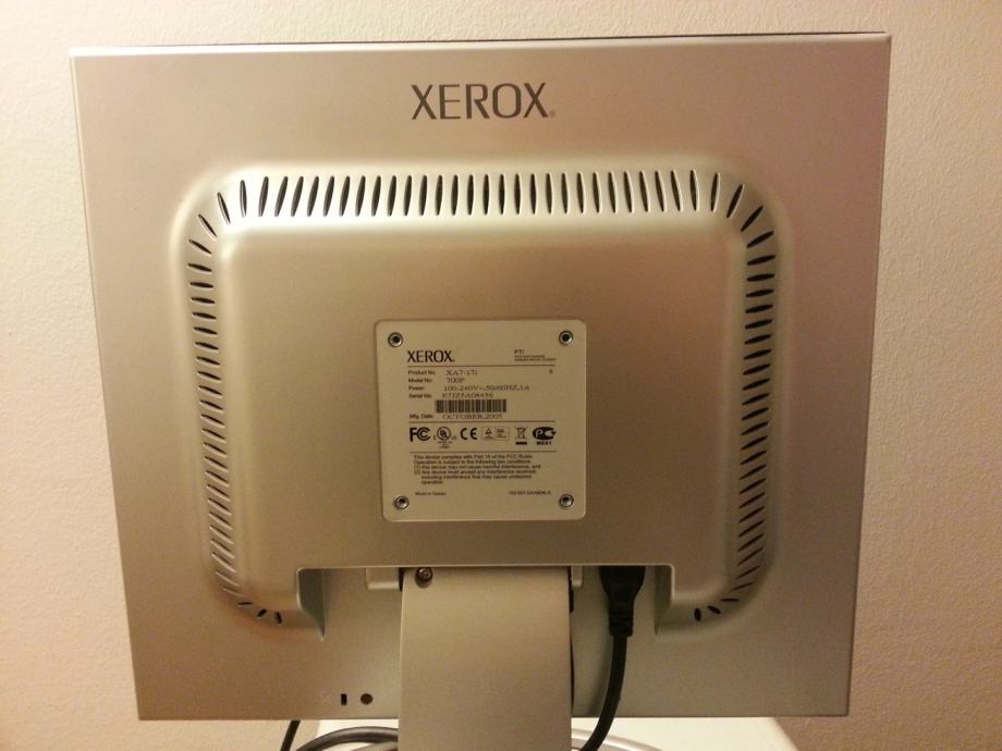 Монитор xerox 700p не включается