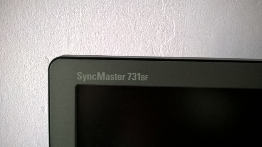 Настройка монитора samsung syncmaster 731 bf