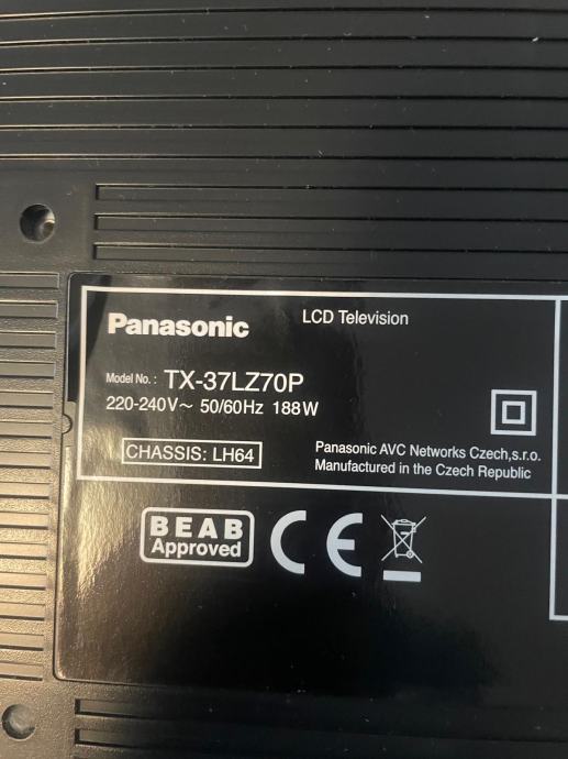 Panasonic LCD Tv 37”