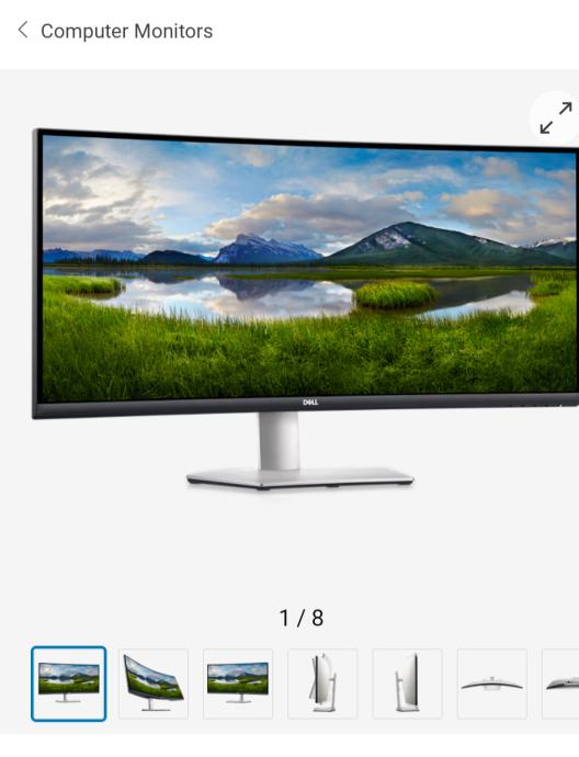 Dell 34" S3422DW 100Hz Zakrivljeni monitor