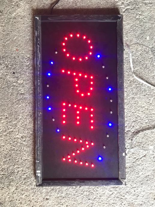 LED znak "OPEN"