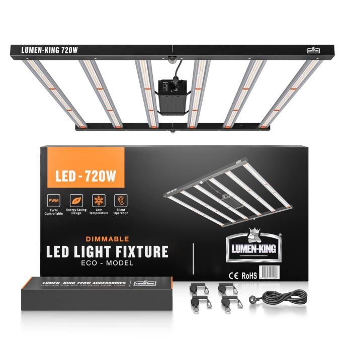 Set Lumen King LED 720W 2.7 qmol/J + Controllable Ballast 720W NOVO