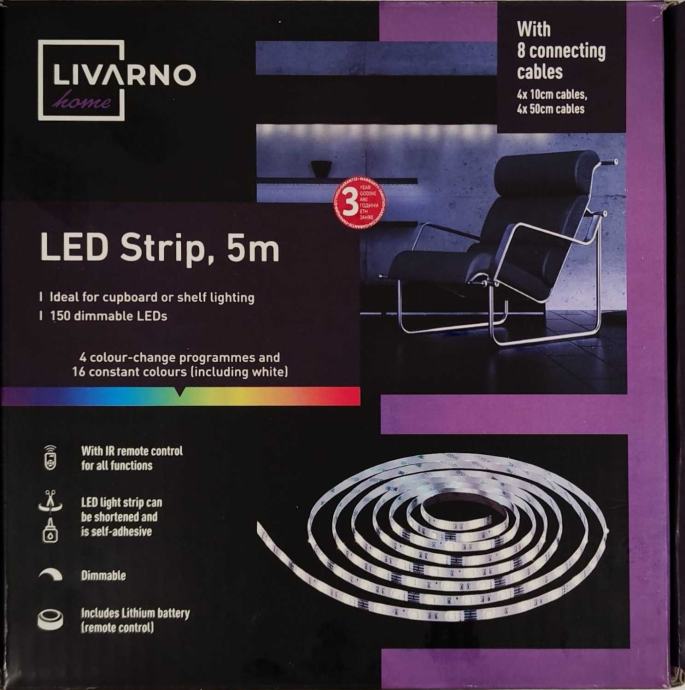 LED daljinski 5m + Livarno traka