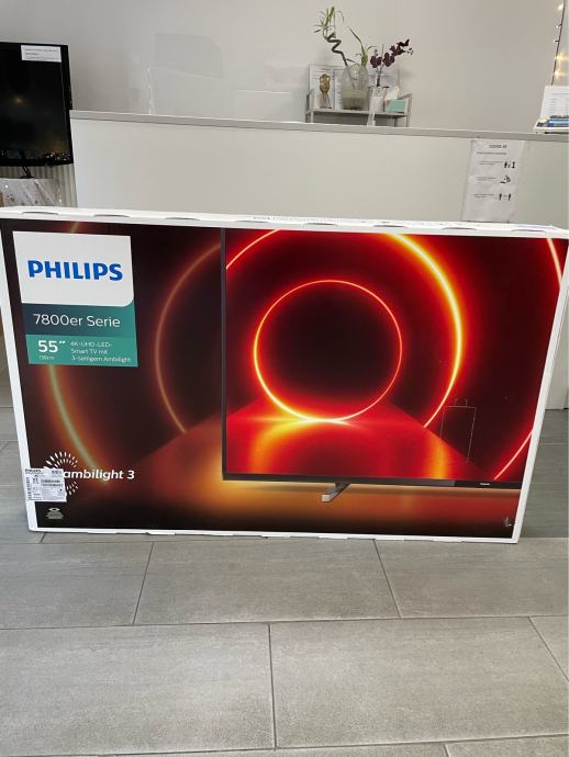 Philips 55PUS7805 4K LED Smart TV Ambilight, NOVO, Garancija, R1 račun