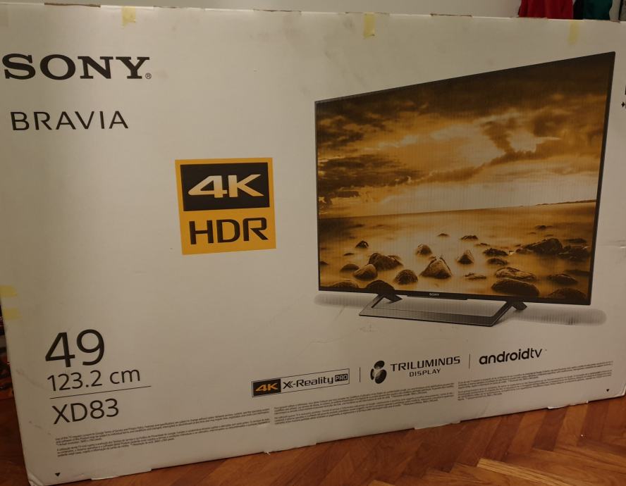 SONY 4K HDR XD83 ko nov prodajem