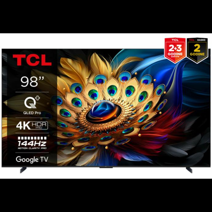 TCL 98C655 QLED TV - NOVO