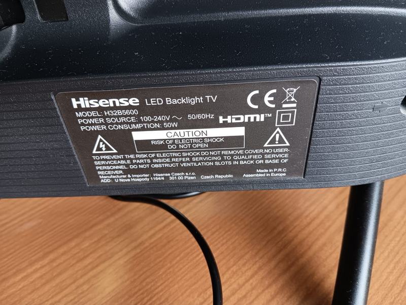 TV HISENSE H32B5600