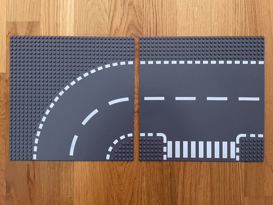 Lego Cesta 7281 - T-Junction & Curved Road Plates