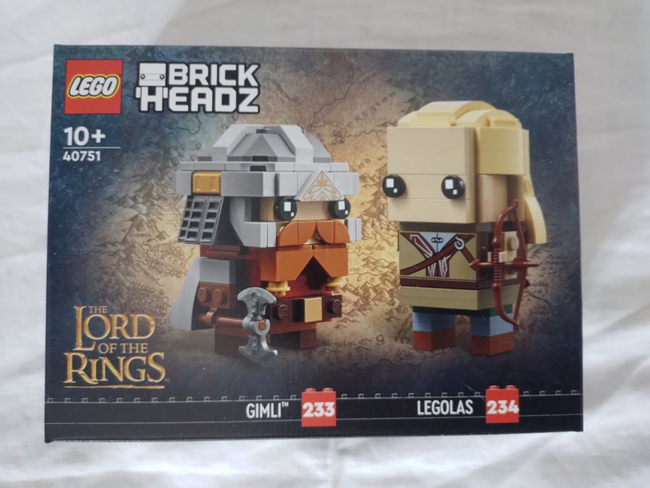 Lego Lord of the Rings BrickHeadz Legolas and Gimli 40751