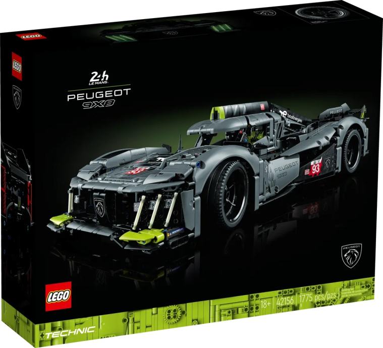 LEGO Technic - PEUGEOT 9X8 24H Le Mans Hybrid Hypercar - 42156