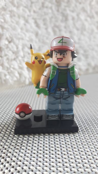 Pokemon LEGO figurica Pikachu i Ash figura igračka