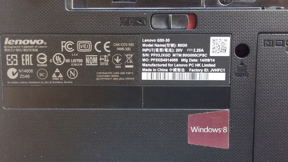 Lenovo g50 30 установка ssd