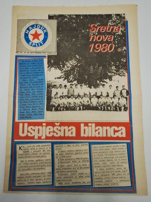 Časopis Hajduk br. 239/1979.