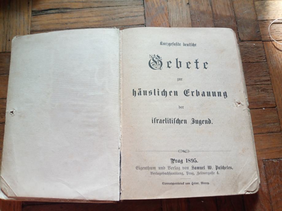 Gebete zur häuslichen Erbauung der israelitischen Jugend, Prag 1895