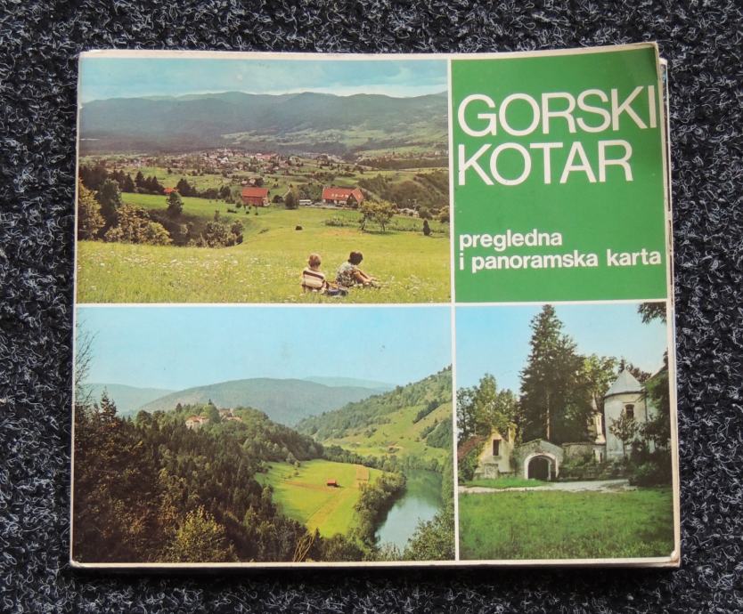 GORSKI KOTAR Pregledna i panoramska karta