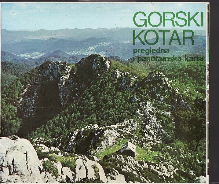 GORSKI KOTAR pregledna i panoramska karta