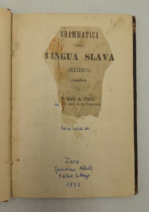 Grammatica della lingua slava (illirica)