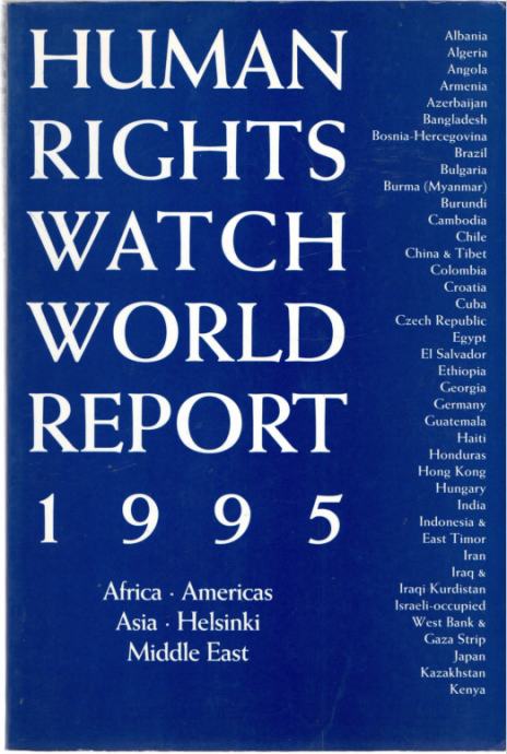 Human Rights Watch World Report 1995: Events of 1994