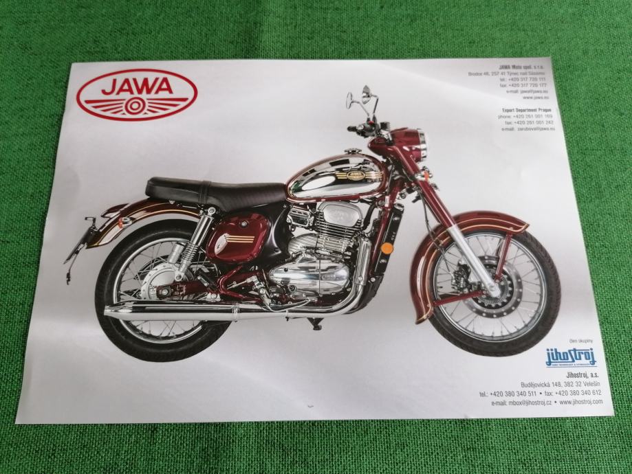 JAWA 300 CL ORIGINALNI PROSPEKT NOVOG MODELA za 2024. g JAVA BROCHURE