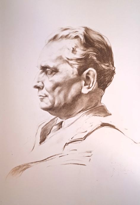 JOSIP BROZ TITO 1947 Božidar Jakac Reprodukcija Portret slika 30x45cm