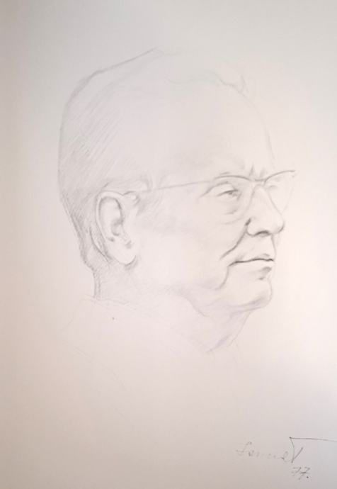 JOSIP BROZ TITO 1977 Ismet Mujezinović Reprodukcija Portret 30x45cm