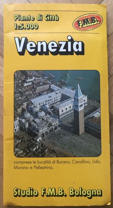 karta grada/turistički vodič Venecija / Venezia - 1:5.000