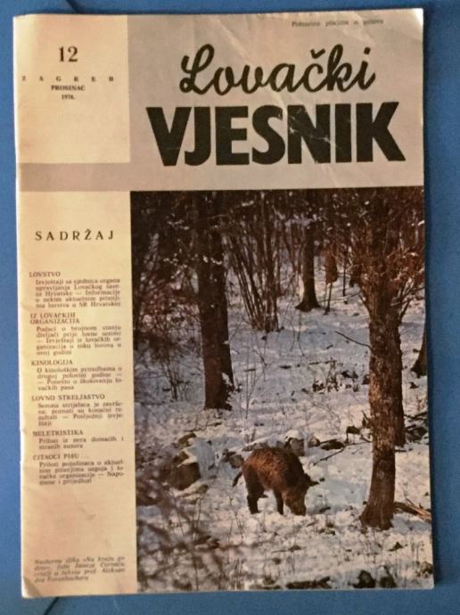 LOVAČKI VJESNIK 1976. BROJ 12