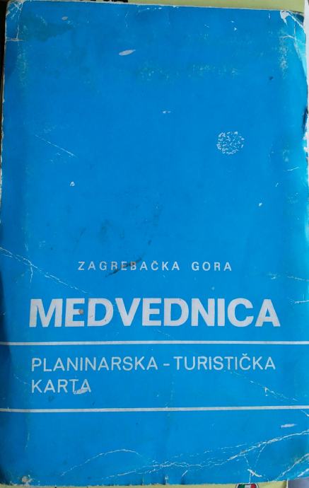 Medvednica, planinarska-turistička karta