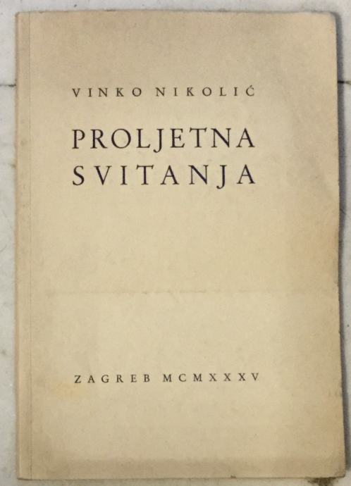 Nikolić Vinko: Proljetna svitanja