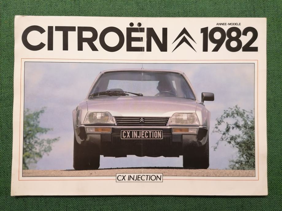 ORIGINAL PROSPEKT CITROEN CX INJECTION modeli 1982., 5/1981 BROCHURE