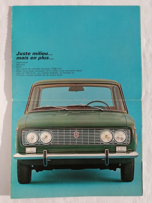 ORIGINAL PROSPEKT FIAT 124 SPECIAL iz 1970-ih godina, BROCHURE