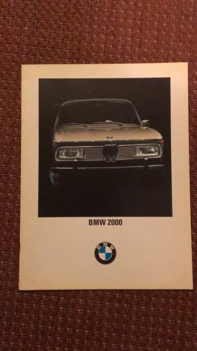 ORIGINALNI PROSPEKT BMW 2000 - "NEUE KLASSE"