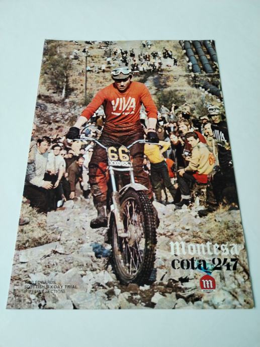 ORIGINALNI PROSPEKT MONTESA COTA 247 TRIAL iz ca. 1977. god BROCHURE