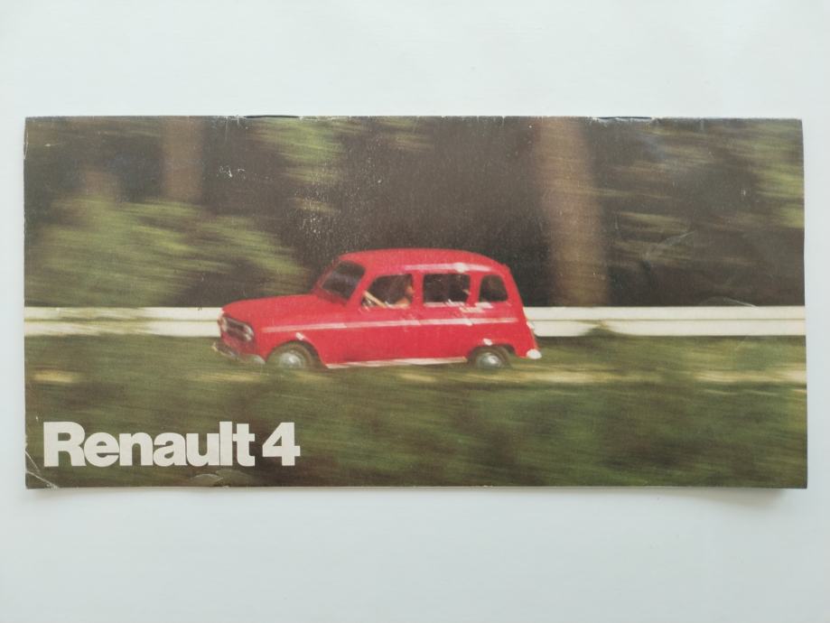 ORIGINALNI PROSPEKT RENAULT 4 iz 1980-ih godina