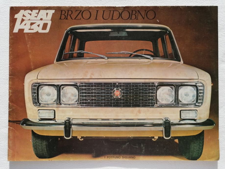 ORIGINALNI PROSPEKT SEAT 1430 iz 1970. godine, BROCHURE