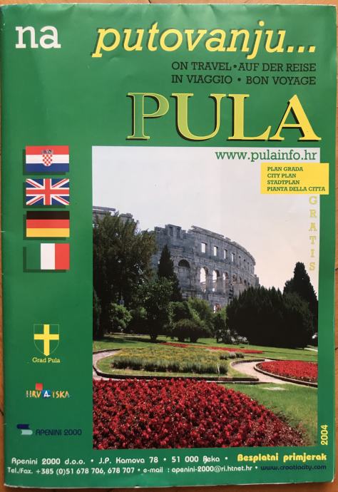 Plan grada Pule iz 2004. / 36,08 kn / Pula