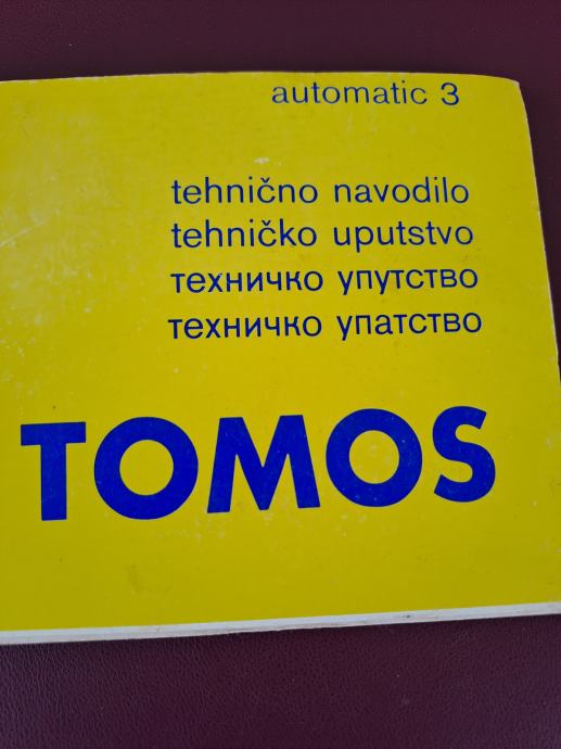 Tehničko uputstvo Tomos Automatic 3  vintage