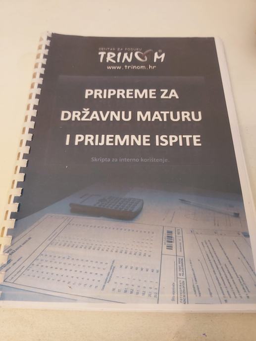 TRINOM, Pripreme Za Državnu Maturu, Hrvatski Jezik