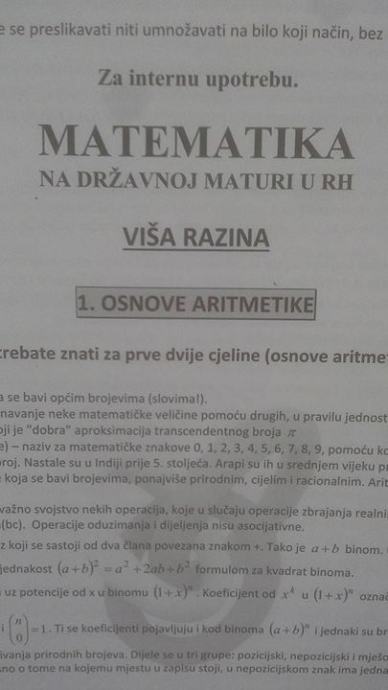 Trinom Skripta (Fizika I Matematika)