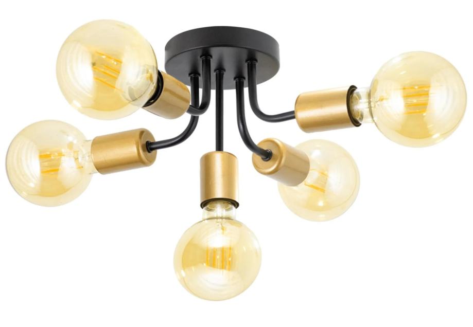 VISEĆA LAMPA APP1118-5C CRNO ZLATO