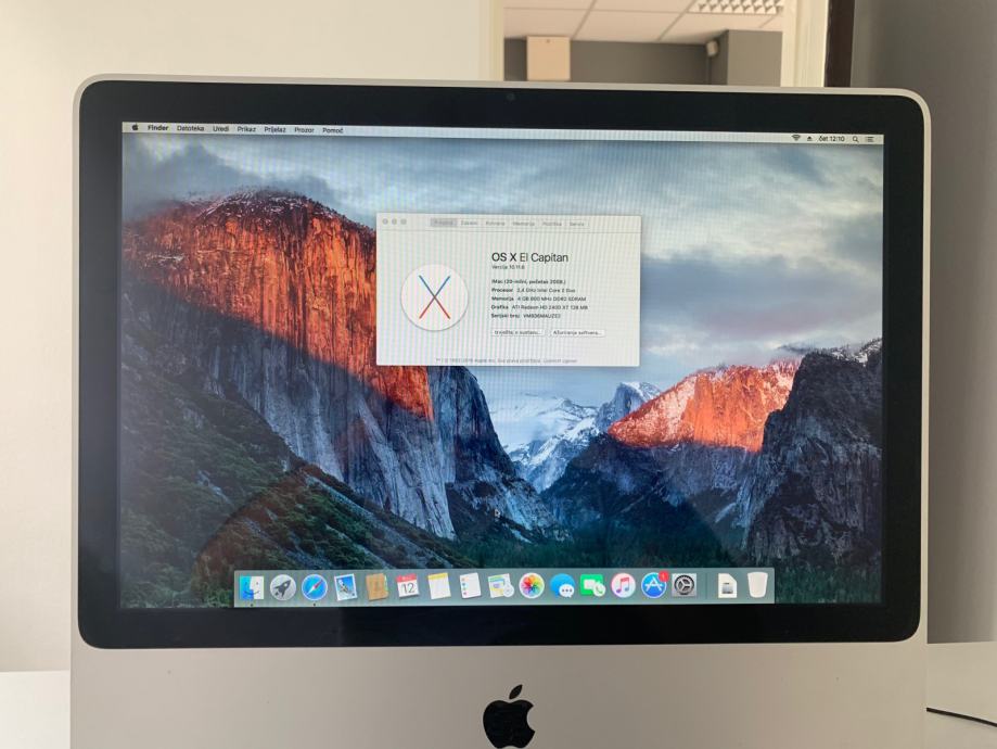 Imac 20 дюйма начало 2008 г какая максимальная mac os