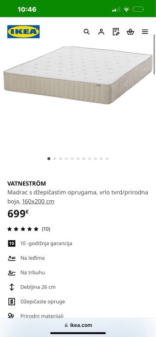 Ikea madrac 160x200